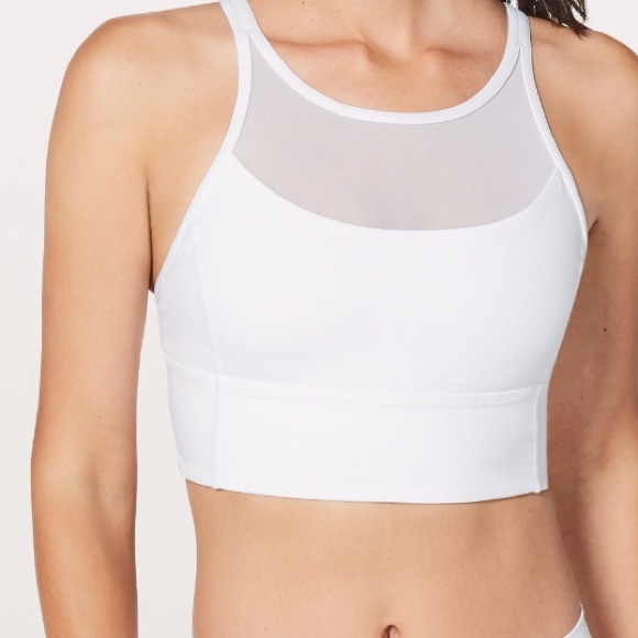 NWT LULULEMON CLIP IN LONG BRA WHITE - - Size 10 - Picture 7 of 8